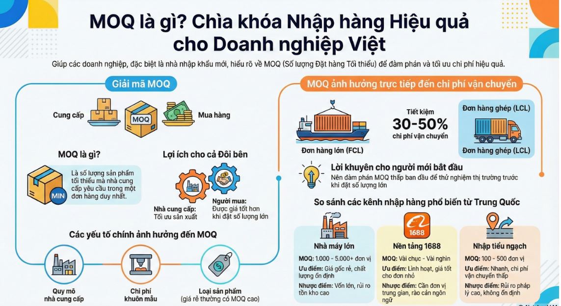 MOQ là gì? Tất cả những điều bạn cần biết về MOQ 