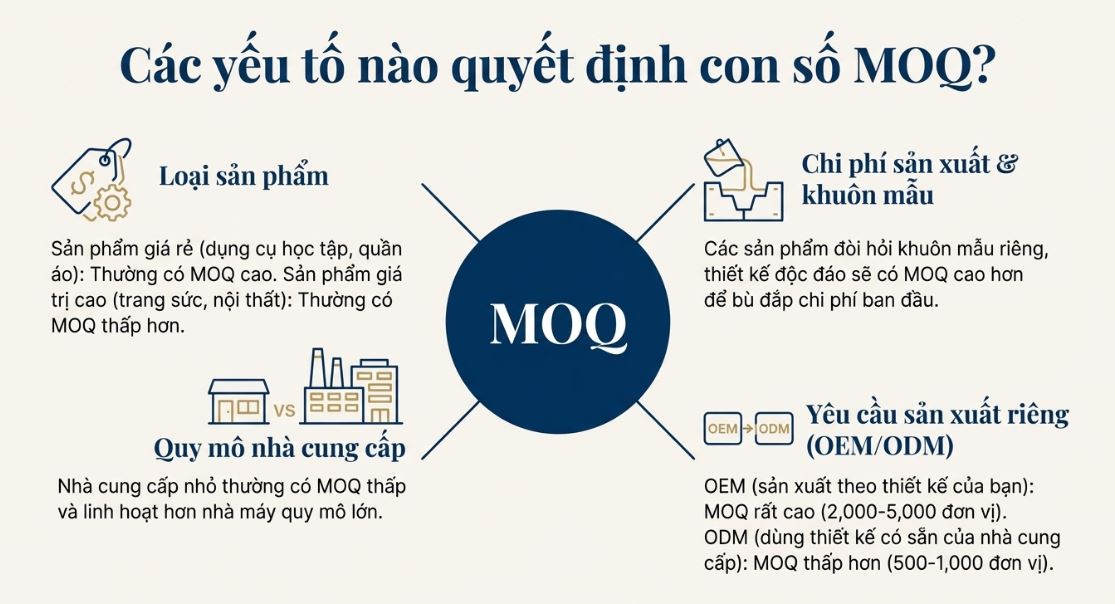 2. Công thức tính MOQ