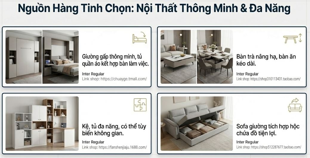 Nguồn hàng đồ nội thất thông minh